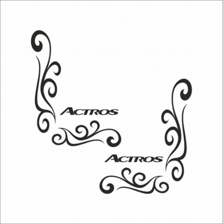 MERCEDES CAMIOANE - SET STICKERE CAMION MERCEDES ACTROS V6