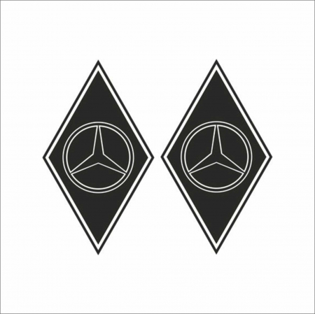 MERCEDES CAMIOANE - SET STICKERE CAMION MERCEDES ROMB NR.3