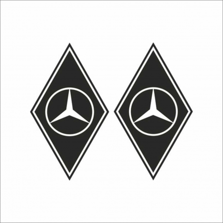 MERCEDES CAMIOANE - SET STICKERE CAMION MERCEDES ROMB NR.4