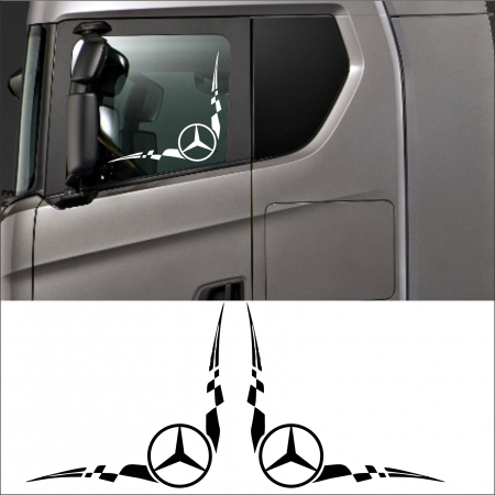 MERCEDES CAMIOANE - SET STICKERE CAMION MERCEDES V2