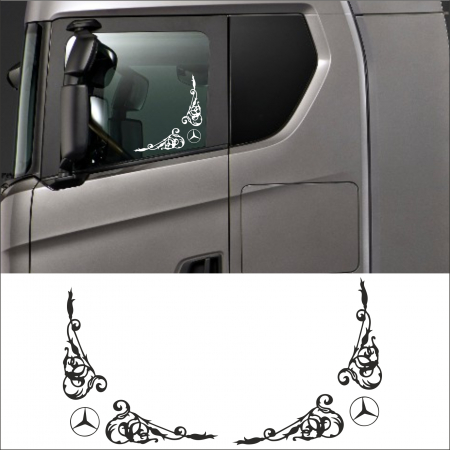 MERCEDES CAMIOANE - SET STICKERE CAMION MERCEDES V3