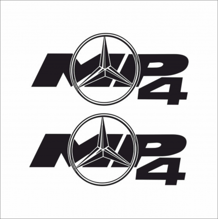 MERCEDES CAMIOANE - SET STICKERE CAMION MERCEDES MP4