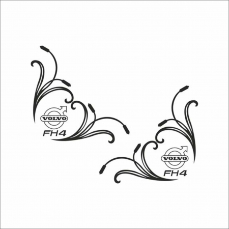 VOLVO CAMIOANE - SET STICKERE CAMION VOLVO LOGO FH4
