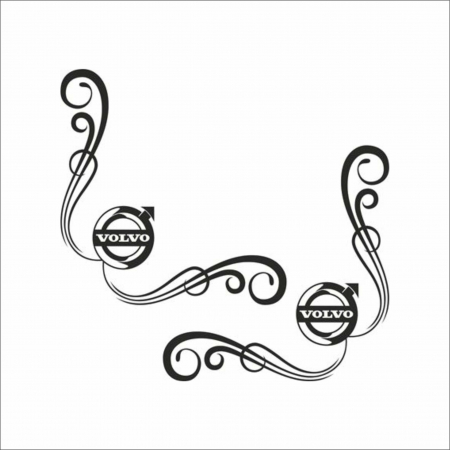 VOLVO CAMIOANE - SET STICKERE CAMION VOLVO LOGO V6