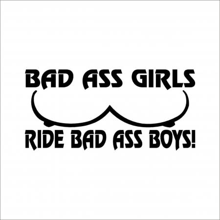 18+ STICKER - STICKER BAD ASS GIRLS