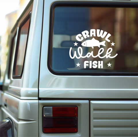 VANATOARE - PESCUIT - STICKER CRAWL FISH