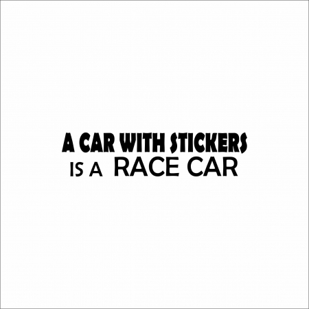 DIVERSE - STICKER A CAR WITH STICKERS RACE CAR