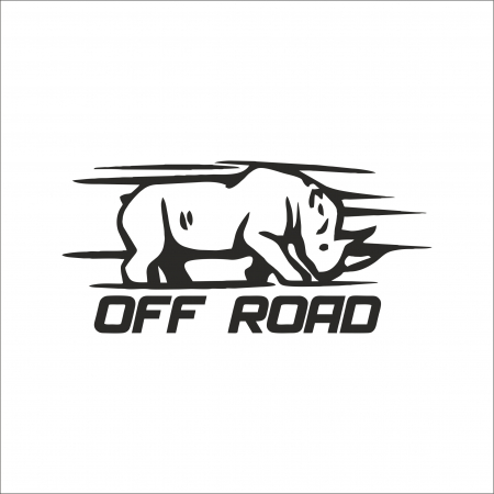 4X4/OFF ROAD STICKER - OFF ROAD RINOCER STICKER