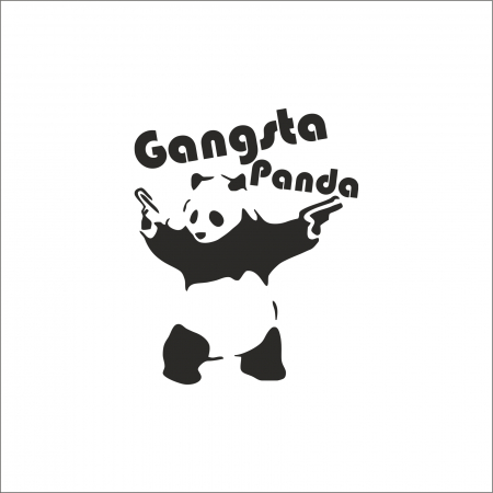 DIVERSE - STICKER GANGSTA PANDA