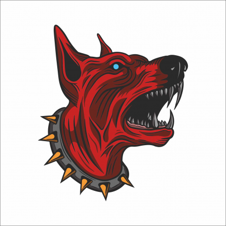 STICKERE PRINTATE - STICKER ANGRY DOG