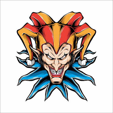 STICKERE PRINTATE - STICKER SCARY CLOWN