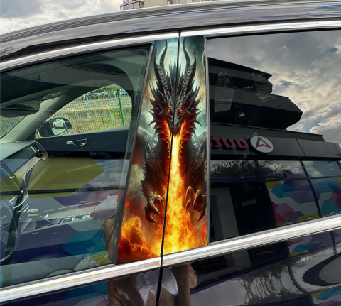 TOP VANZARI - STICKER - DRAGON -STALPI AUTO