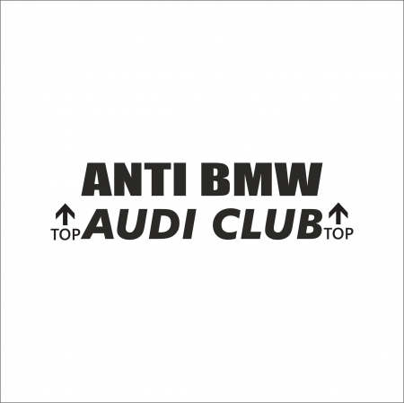 AUDI - STICKER ANTI BMW