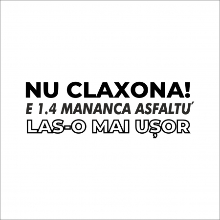 DIVERSE - STICKER NU CLAXONA V2