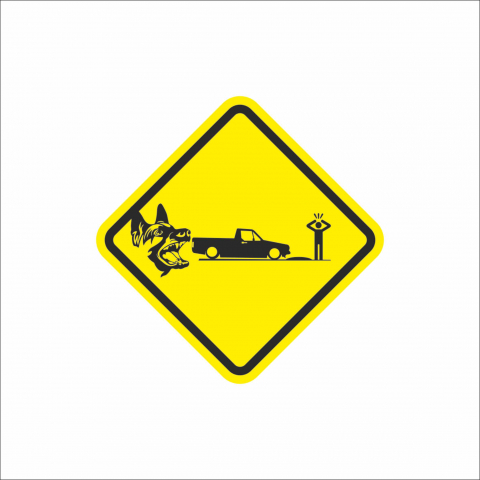 DIVERSE - STICKER ATTENTION SPEED BUMP