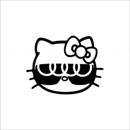 AUDI - STICKER AUDI HELLO KITTY