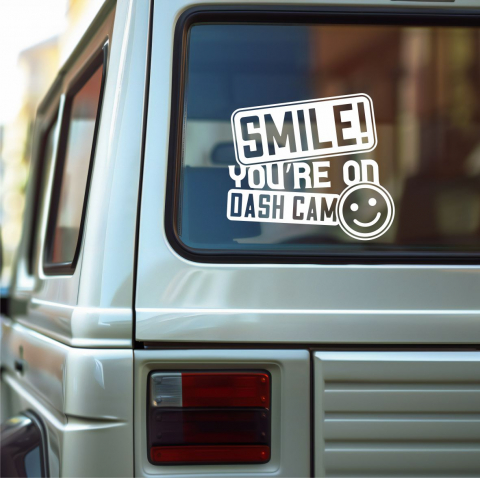 DIVERSE - STICKER SMILE! YOUR ON DASH CAM