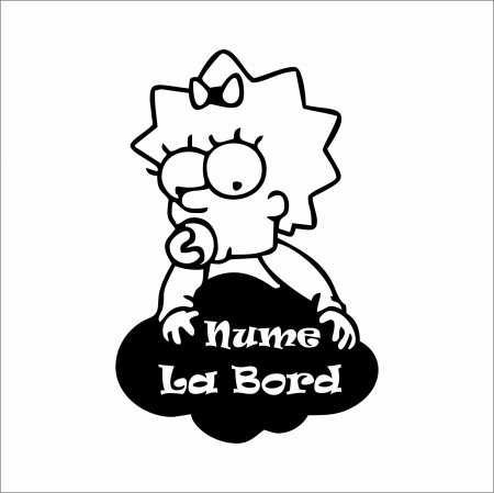 BABY ON BOARD - STICKER BABY ON BOARD SIMPSONS