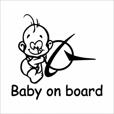 BABY ON BOARD - STICKER BABY ON BOARD BOEING