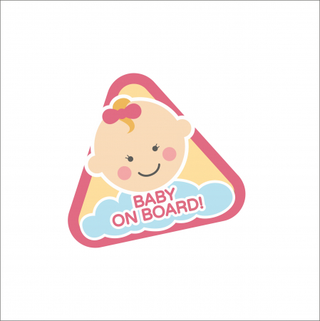 BABY ON BOARD - STICKER BABY ON BOARD FETITA