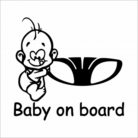 BABY ON BOARD - STICKER BABY ON BOARD DAEWOO