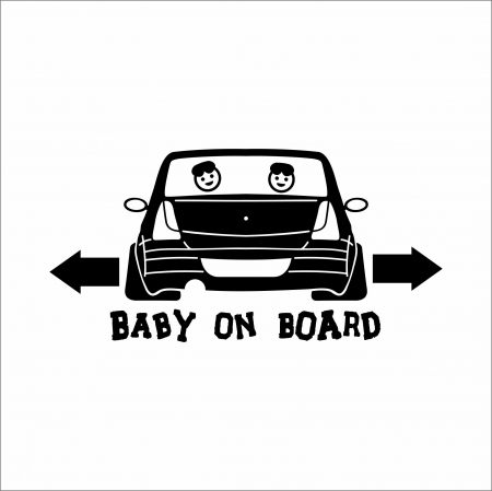 DACIA - STICKER BABY ON BOARD LOGAN