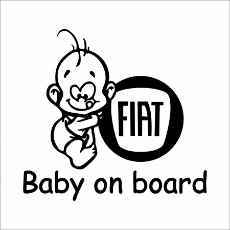 FIAT - STICKER BABY ON BOARD FIAT