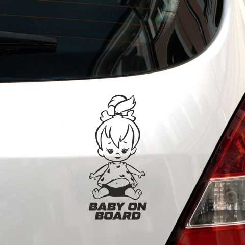 BABY ON BOARD - STICKER BABY ON BOARD FLINSTONE