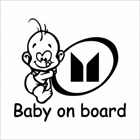 BABY ON BOARD - STICKER BABY ON BOARD ISUZU