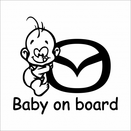 MAZDA - STICKER BABY ON BOARD MAZDA