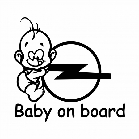 OPEL - STICKER BABY ON BOARD OPEL