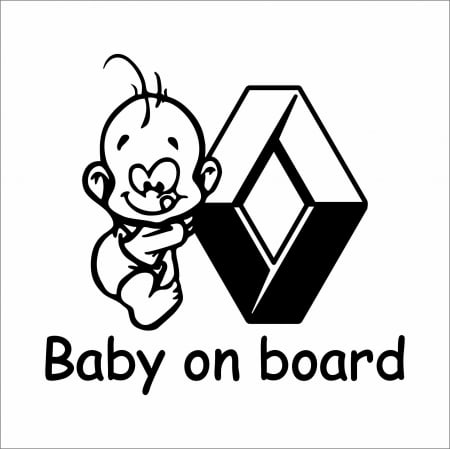 RENAULT - STICKER BABY ON BOARD RENAULT