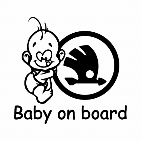 SKODA - STICKER BABY ON BOARD SKODA