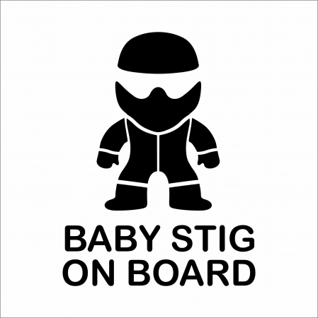 BABY ON BOARD - STICKER BABY STIG