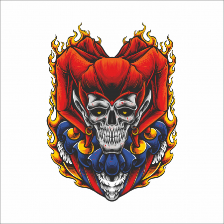 STICKERE PRINTATE - STICKER CREEPY CLOWN