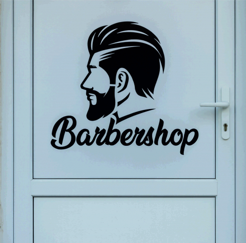 STICKERE PENTRU FIRME - STICKER BARBERSHOP NR.2