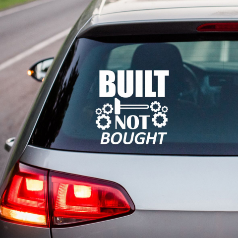 DIVERSE - STICKER BUILT NOT BOUGHT NR.5