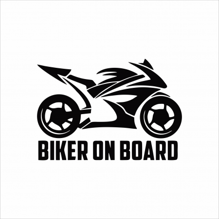 STICKERE MOTO/ATV - STICKER BIKER ON BOARD V2