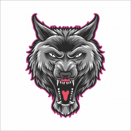 STICKERE PRINTATE - STICKER GREY WOLF