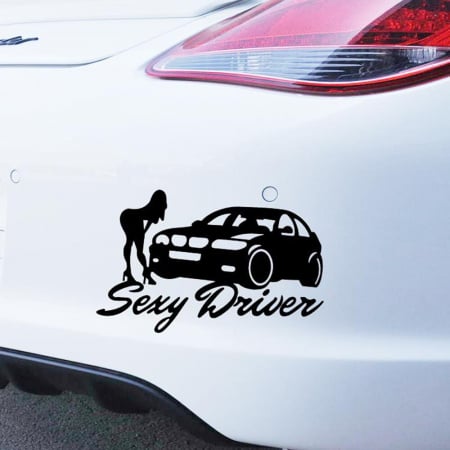 PENTRU FETE - STICKER SEXY DRIVER