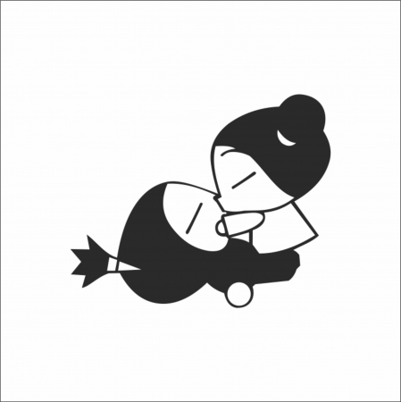 STICKERE JDM - STICKER PUCCA KISS