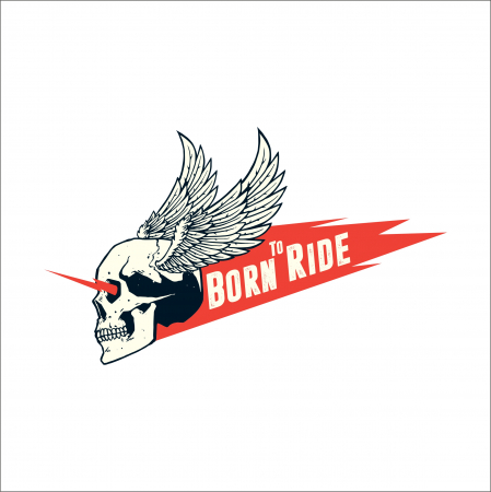 STICKERE PRINTATE - STICKER BORN TO RIDE MOTO NR.3