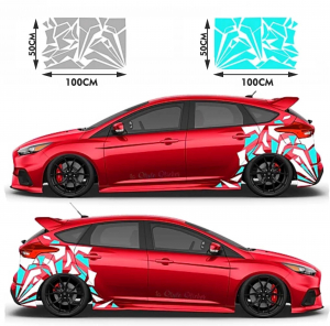 STICKERE CAMUFLAJ - STICKER CAMUFLAJ FORME GEOMETRICE 2
