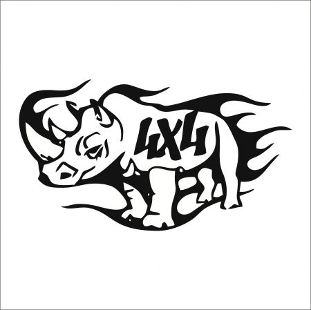 4X4/OFF ROAD STICKER - STICKER RINOCER 4X4