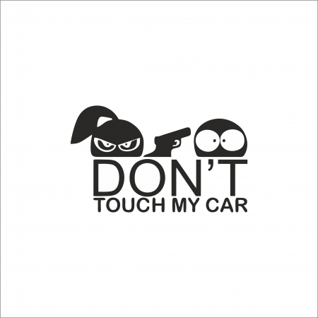 DIVERSE - STICKER DON'T TOUCH MY CAR 4