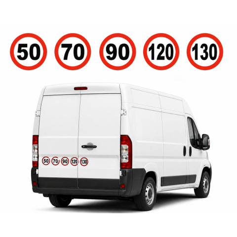 TOP VANZARI - SET AUTOCOLANTE LIMITA DE VITEZA 50 70 90 120 130 KM