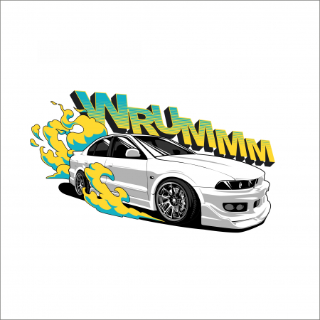 DRIFT - STICKER VRUUMM! NR.1