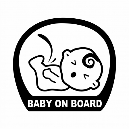 BABY ON BOARD - STICKER CRYING BABY ON BOARD