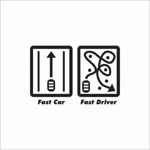 DIVERSE - STICKER FAST DRIVER