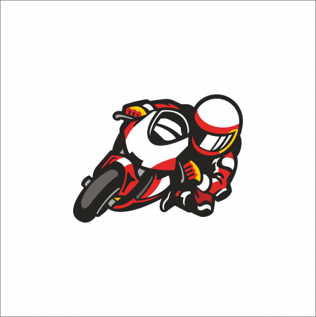 STICKERE PRINTATE - STICKER CRANIU MOTO NR.2